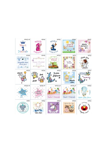 Famous Bebek Şekeri Magnet Bebek Mevlüt Hediyelik Isimli Kapak Açacak  (434856298)
