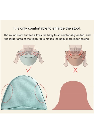 Bel Kemeri Bebek Taşıyıcı Bel Taburesi Yürüteçler Bebek Sling Tutun Bel Kemeri Sırt Çantası Pembe Pembe