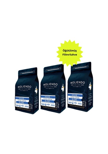 Moliendo House Blend Filtre Kahve Avantaj Paketi 3*250 g