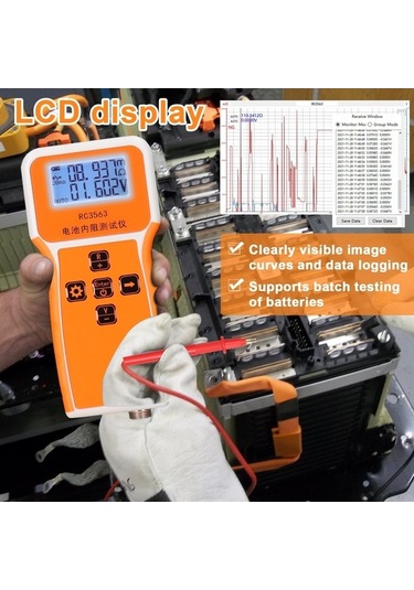 Prestigegoods W Voltaj Test Taşınabilir Rc3563 Pil Elde Direnç Dahili Cihazı 200 100v Gw