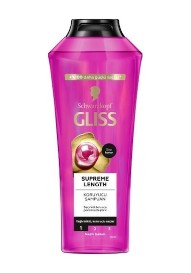 Gliss Supreme Length Uzun Saçlaraa Özel Şampuan 400 Ml X 5 Adet set-hnkl-5154-6063