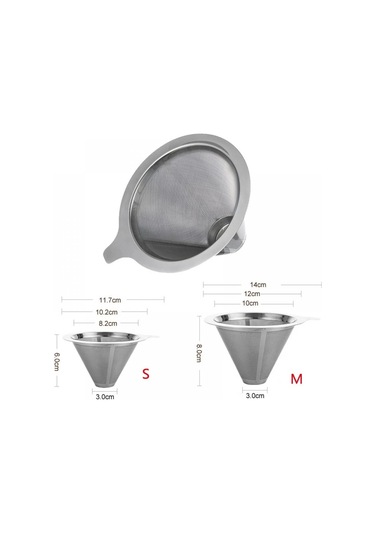 Paslanmaz Çelik Yeniden Kullanılabilir Kahve Damlatıcı, İki Boyutlu Metal Filtre Diğer