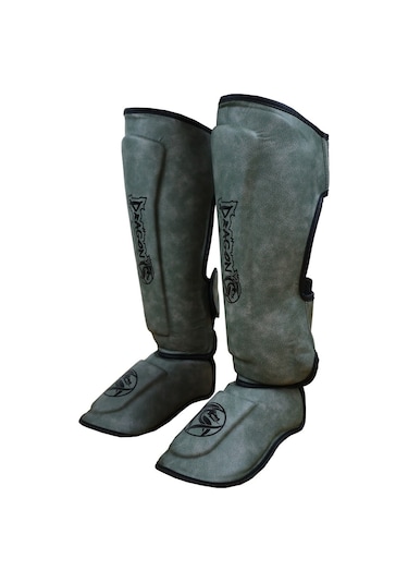 Dragondo 40715-p Kaval Ayak Koruyucu Gri Profesyonel Kick Boks Kaval Koruyucu Gri