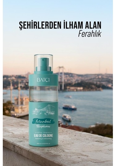 Batçı After Shave Tıraş Sonrası Edc Kolonya 300 Ml İstanbul Bosphorus