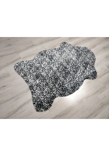 Doğuş Siyah Leopar Post Halı 100x150 Cm