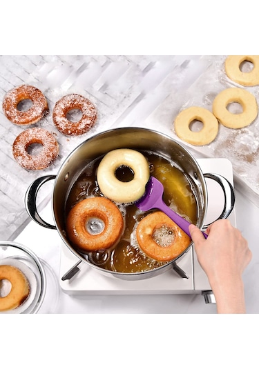 Silikon Kaşık Seti 3lü Büyük Boy Yanmaz Yapışmaz Çizmez Özel Renk