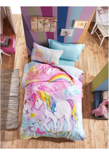 Cotton Box Tek Kişilik Lastikli Nevresim Takımı Dream Mint