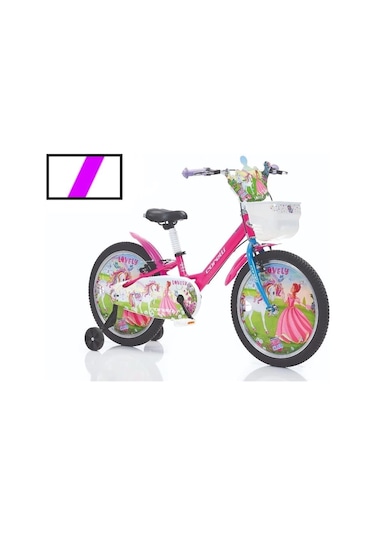 Corelli Lovely Kız Çocuk Bisikleti V 20 Jant Mor Beyaz Çok Renkli