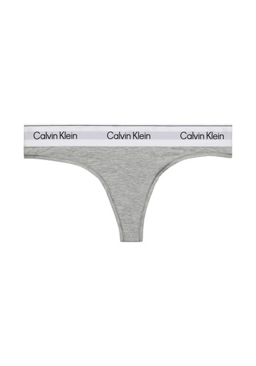 Kadın Marka Logolu Beyaz Elastik Bantlı Gri Külot Lv00qf8518 P7a-10005 Gri