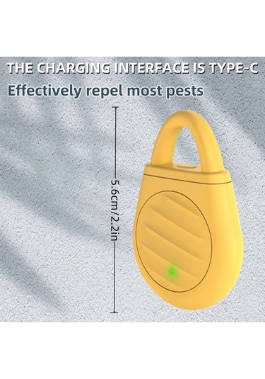 Lumaworld Ses Dalgası Teknolojili Evcil Hayvan Zararlı Kovucu - Usb Şarj Edilebilir Sarı