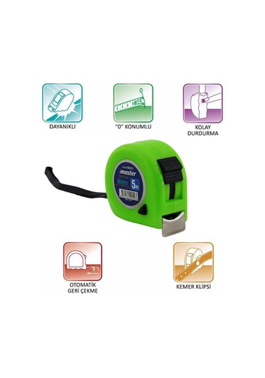 Master Şerit Metre 5m 25mm 5 M