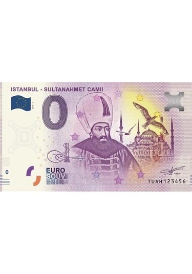 0 Euro Hatıra ve Parası - Sultanahmet Camii 2019 Föylü