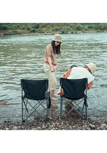 Suofeng Taşınabilir Balıkçı Piknik Sandalyesi Orta Boy M Siyah