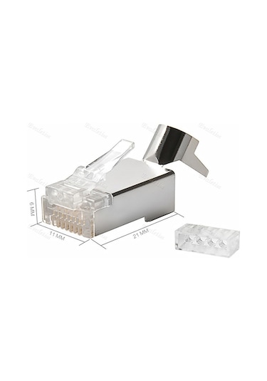 Cat7 Rj45 Jack Jak 10 Adet 4229A Cak İnternet Modem Adsl Çak Kabl