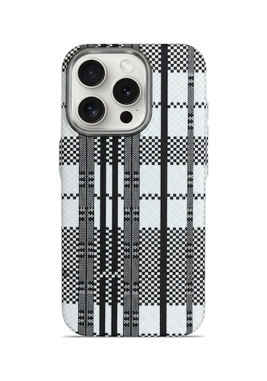 Aether Carbon Apple Uyumlu iPhone 15 Magsafe Karbon Kılıf Monochrome Signal Monochrome Signal
