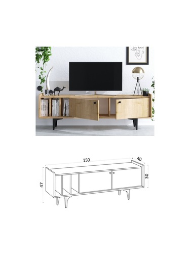 Decormet Ankaa Tv Sehpası Dec0041 Çok Renkli