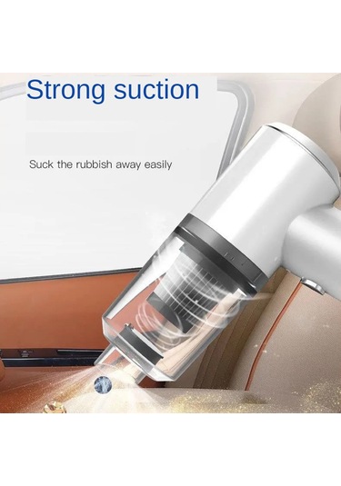 Crackedice Taşınabilir Islak Ve Kuru Araç Süpürgesi, Siyah