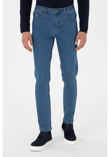 U.s. Polo Assn. Erkek Mavi Jean Pantolon 50298524-dn0022 Mavi
