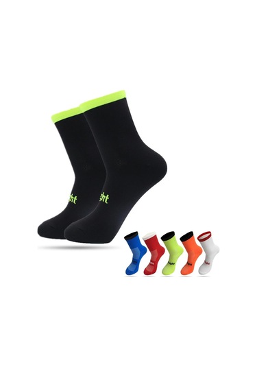 Mavi Bisiklet Çorapları Nem Emici Bisiklet Çorapları Boyutu 7-12 Mavi