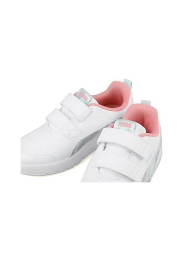 Puma Courtflexv3 Space Belle V Ps Çocuk Günlük Ayakkabı 40434501 Beyaz Beyaz