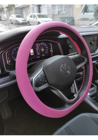 Pembe Silikon Direksiyon Kılıfı