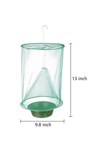 Bloomnest 3 Adet Yem Tepsisi İle Sinek Tuzağı Kafes, İç/dış Mekan Kullanım İçin Sinek Yakalayıcı