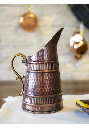 Bakır Sürahi Boza Model Oksitli