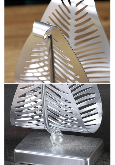 Homyl Peçetelik Tezgah Üstü Mendil Rafı Dikey Metal Kağıt Gümüş