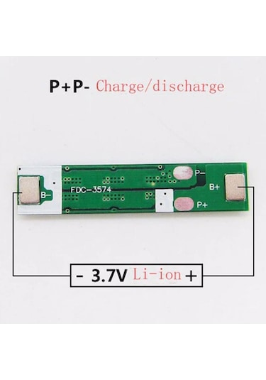 Komponentci 1S 15A 3.7 V 18650 Lityum Li-Ion Bms Pil Koruma Modülü