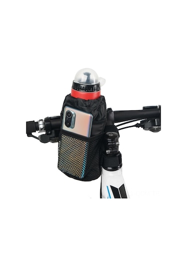 Qingmipy Sürekli Isı Tutucu Bisiklet Su Flasör Çantası, 2l Kapasite, Katlanabilir Tasarım, Dayanıklı Nilon, Telefon Ve Eşyalar İçin, Siyah M Boy:15.5 9.5 9.5cm Siyah