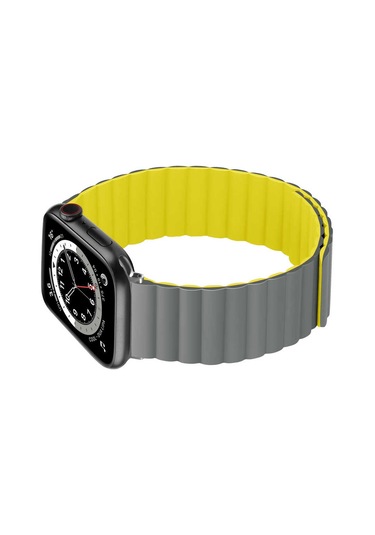 Teknocep Watch 42mm Uyumlu Krd-52 Kordon-gri-turuncu