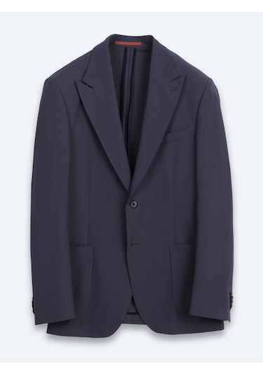Kip Koyu Gri Düz Modern Fit Örme Takım Elbise
