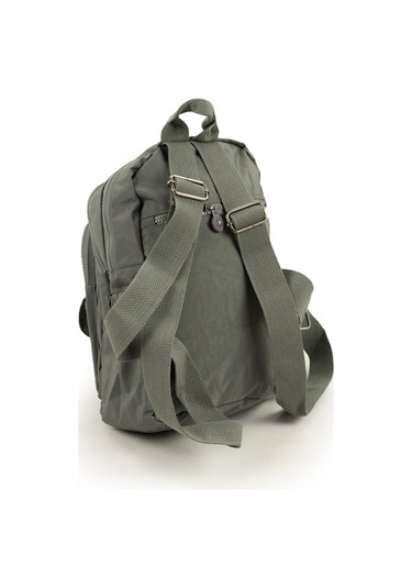 Krinkıl / Klinkır Su Geçirmez Ithal Kumaş Çok Gözlü Günlük Küçük Kadın Sırt Çantası Gri 8317 Gri