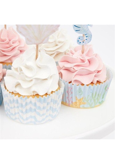 Meri Meri - Mermaid Cupcake Kit - Deniz Kızı Cupcake Kit