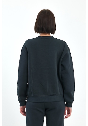 Odda Bisiklet Yaka Sweatshirt Füme