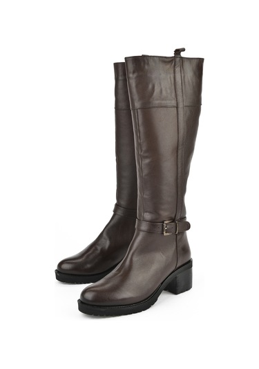 Ziya, Kadın Hakiki Deri Çizme 15319z8006 Kahve 15319z8006 300 Kahve