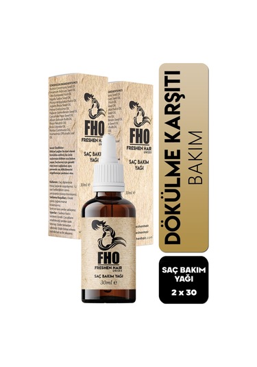 Freshen Hair Dökülme Karşıtı Bitkisel Saç Bakım Serumu 2 x 30 ML
