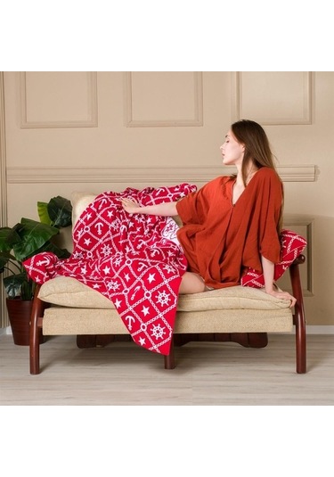 Marin Desen Triko Battaniye Koltuk Şalı (538861488)-130X170