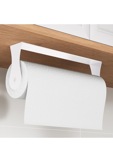 Ximistore9 Beyaz Paslanmaz Çelik Duvarlı Havlu Tutucu, Mutfak/banyo, Çift Kurulum Yapıştırıcı/vidalı , Uzun Ömürlü, Mekan Tasarrufu Beyaz