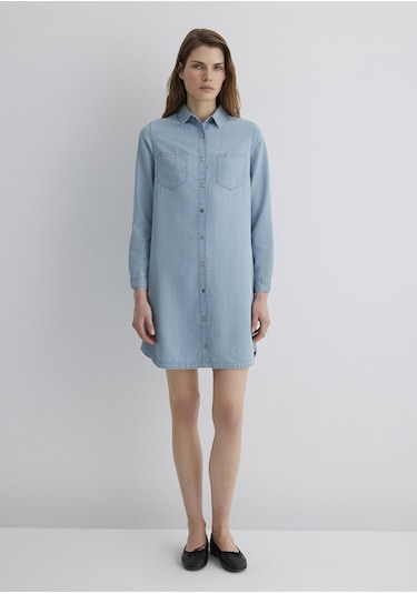 Mavi - Liz Casual Açık Mavi Jean Elbise 130656-89576 Açık Mavi