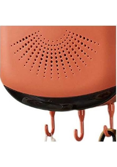 Novahub Turuncu Mutfak Çatal Kaşık Tutucusu, Drenaj Tepsili Yemek Çubukları Montaj, Güçlü Kapasiteli Ev Aksesuarı Turuncu