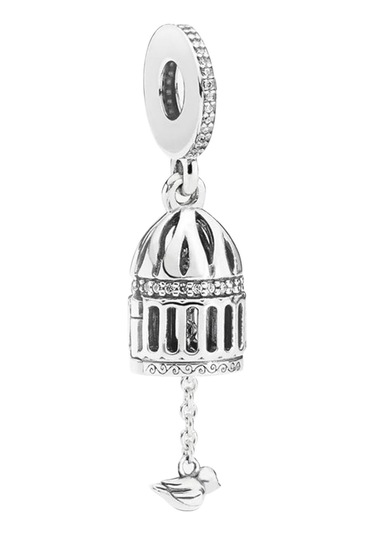 Nur Silver Kuş Kafesi Gümüş Charm Nur-bl01209