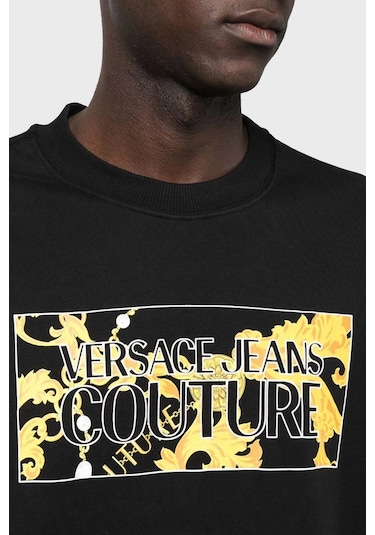 Versace Jeans Couture Erkek Sweat 75gaıe01 Cf02e 899 Siyah