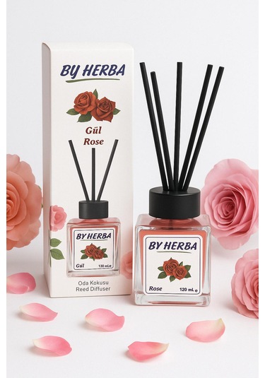 By Herba Gül Aromalı Çubuklu Oda Kokusu 120ml