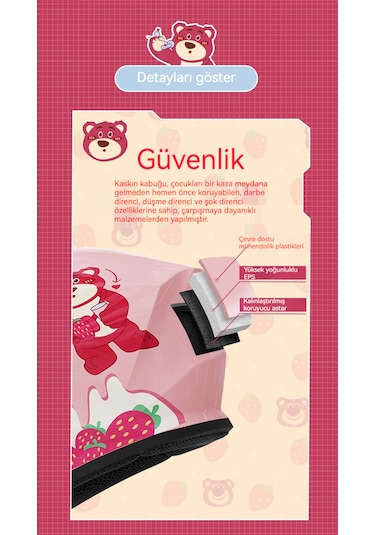 Eternal Luck Qk601 Sarı Ördek Desenli Tam Kapalı Çocuk Kaskı