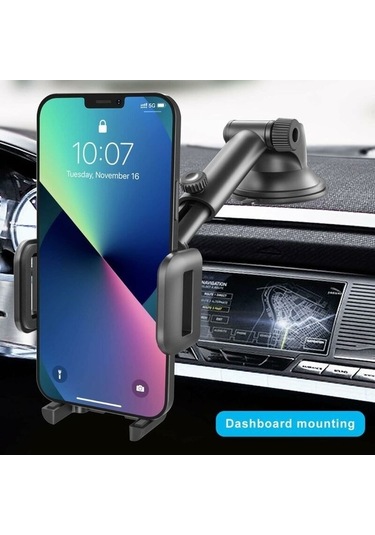 Yingfu Araba Telefon Tutucu, 5.8-9cm Cep Telefonu, Gösterge Paneli Montajı, Tek Düğmeyle Serbest Bırak Diğer