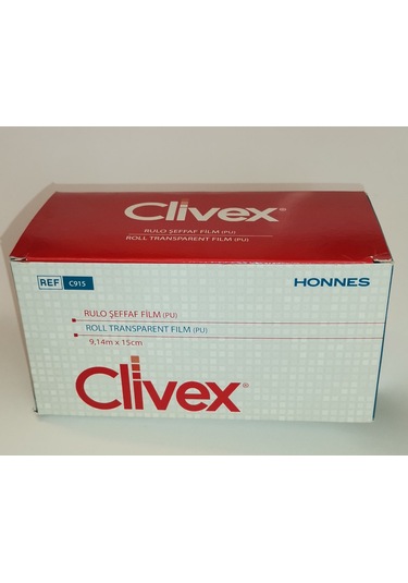 Clivex 15cm X 9.14 Metre Pu Şeffaf Su Geçirmez Film Yara Örtüsü C