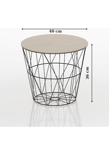 Teknotel MG011 Kapaklı Organizer Dekoratif  Sepet 2 Adet Beyaz