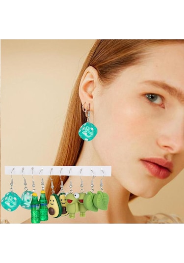 Kangvka Hayvan Ve Meyve Desenli 30 Çift Ohring Seti - Stili Ve Tarzını Yükseltmek İçin Eşsiz Kombinasyonlar Diğer