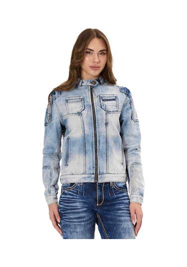Wj233 Kadın Kot Ceket Modern Kesim & Şık Detaylarla Trend Görünüm Iceblue